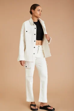 AF Denim Utility Pant (White)
