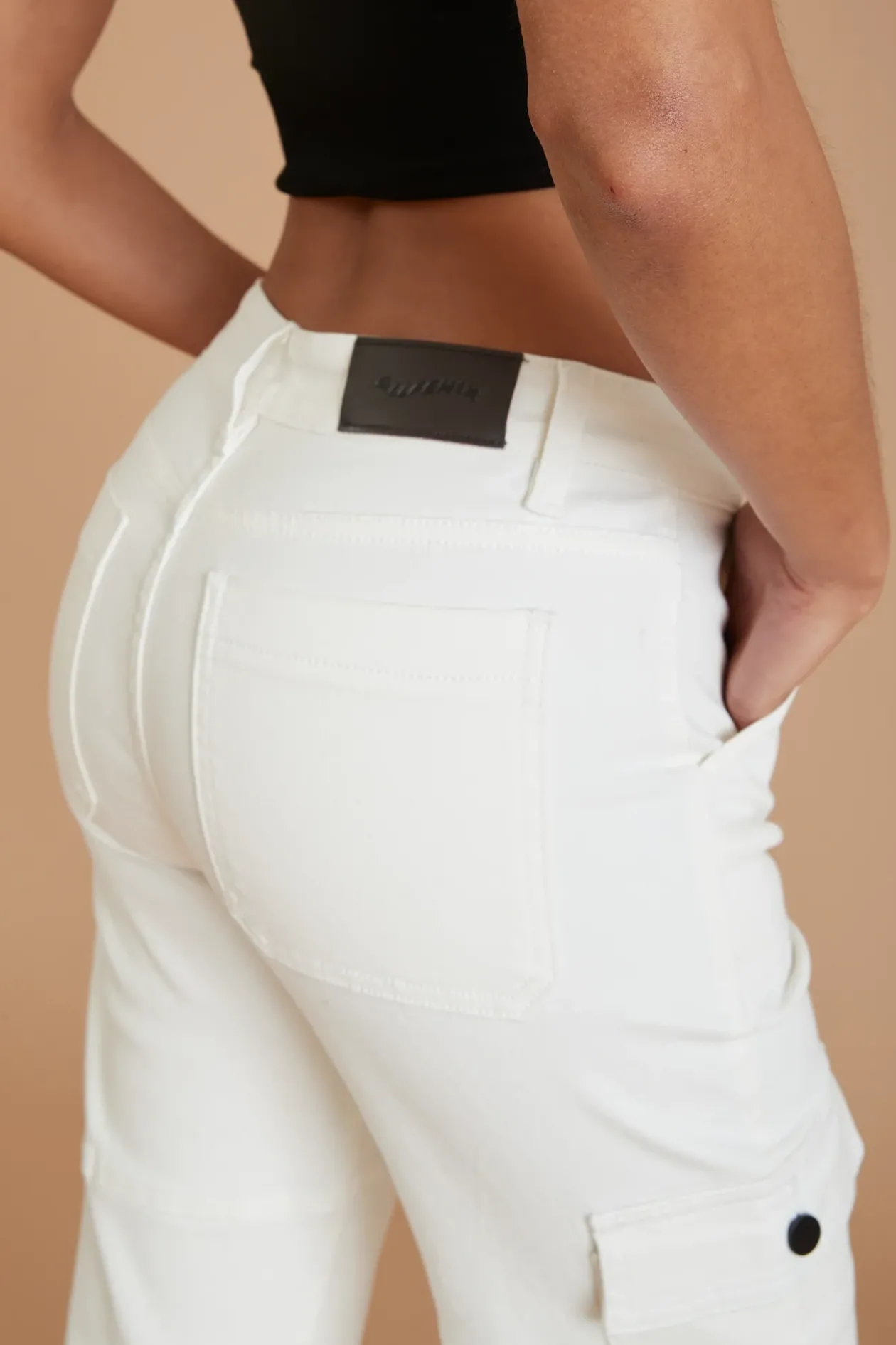 AF Denim Utility Pant (White)