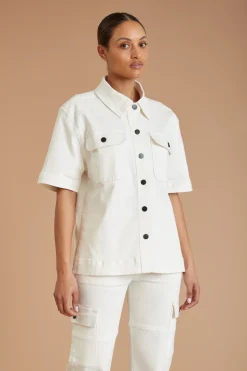 AF Denim Utility Shirt (White)