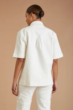AF Denim Utility Shirt (White)