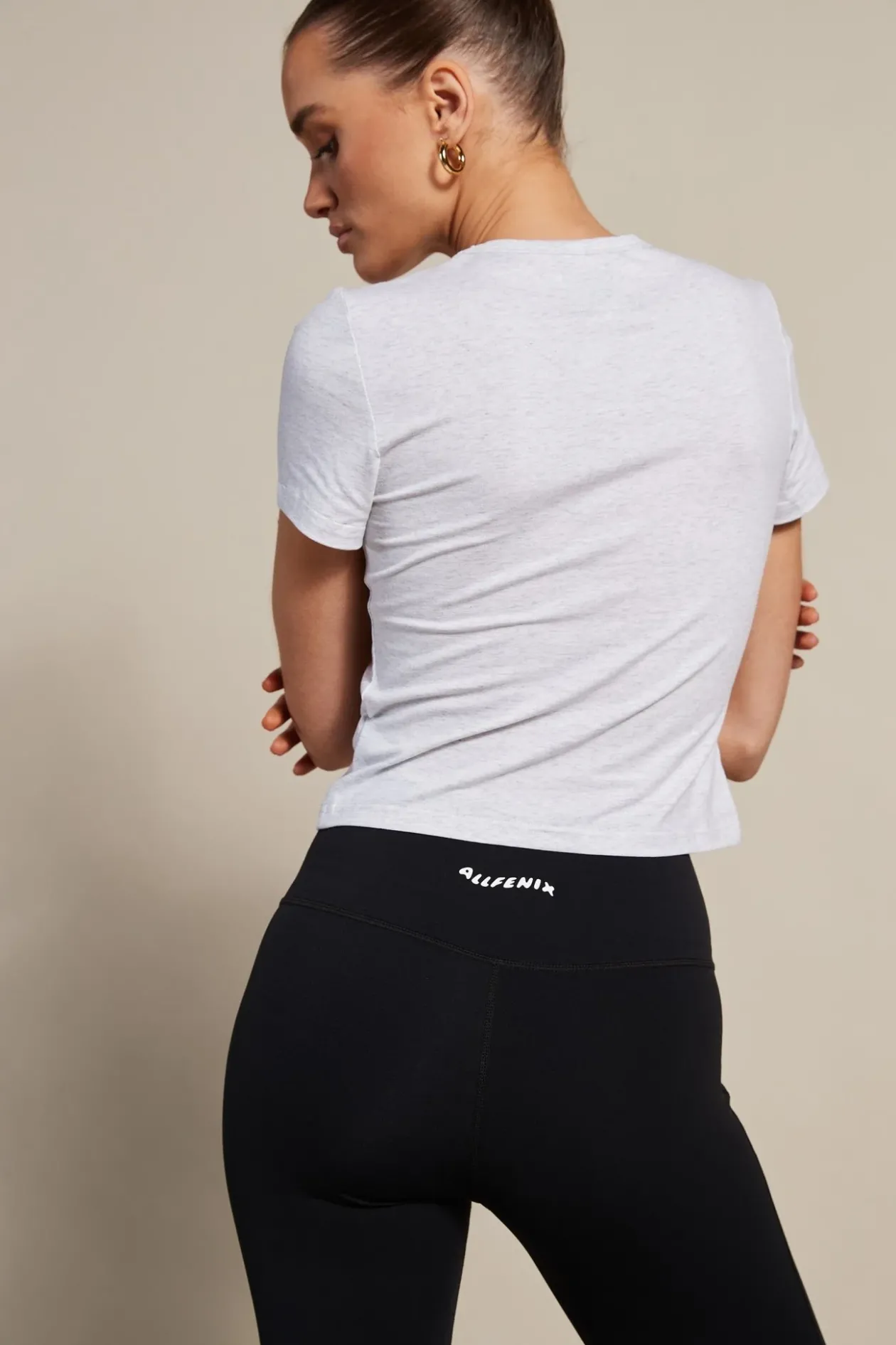 Baby Tee (White Marle)