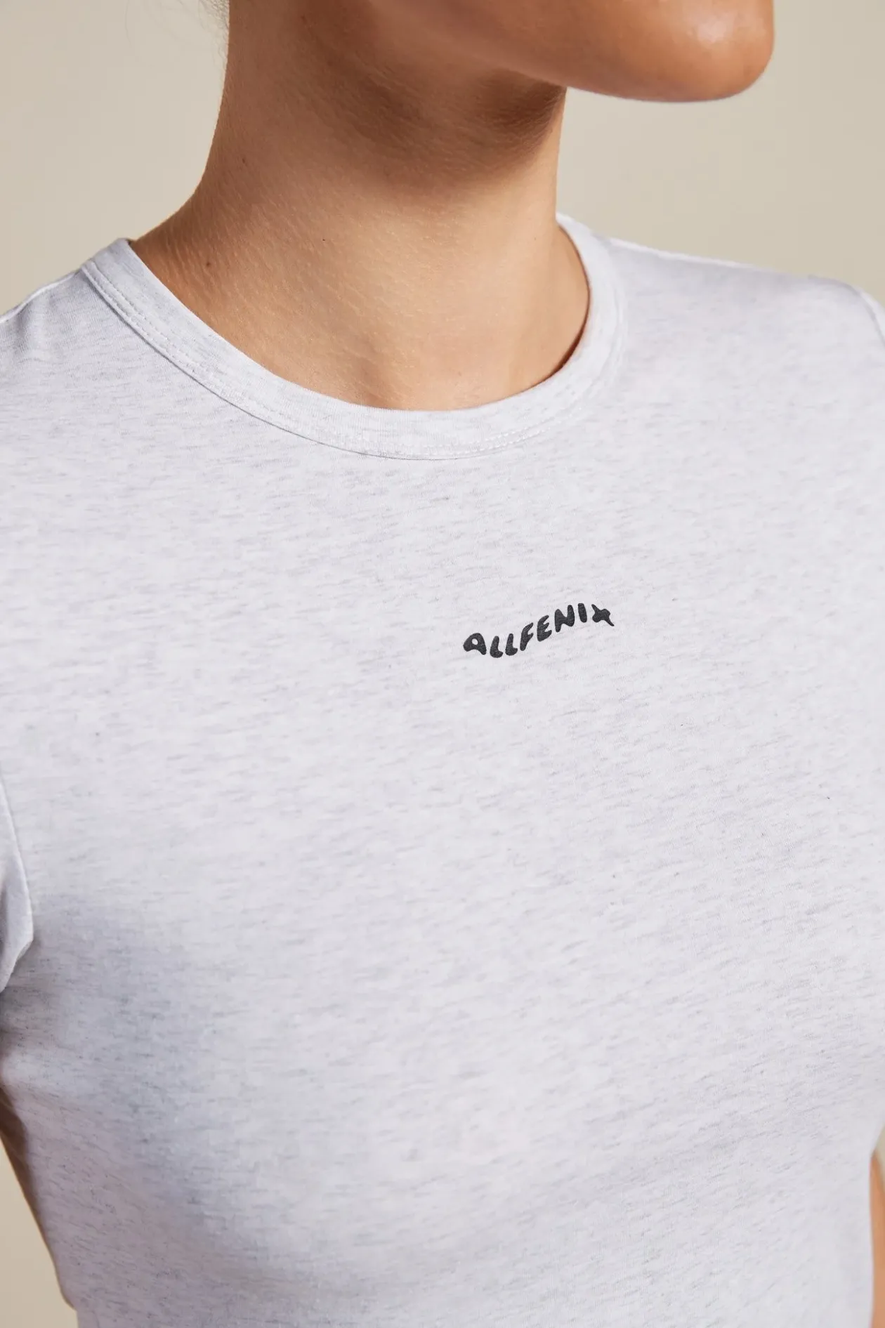 Baby Tee (White Marle)