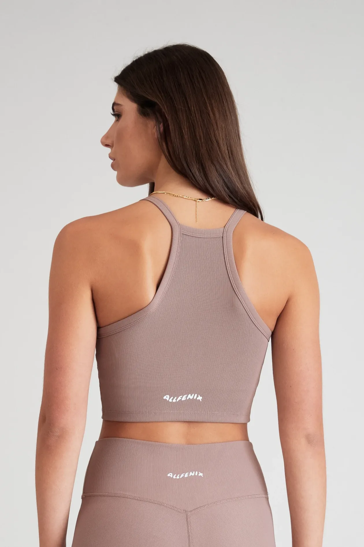 EcoRib Strap Racer Crop