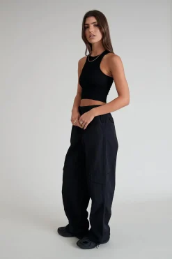Outdoor Edit Spray Cargo Pant (Black)