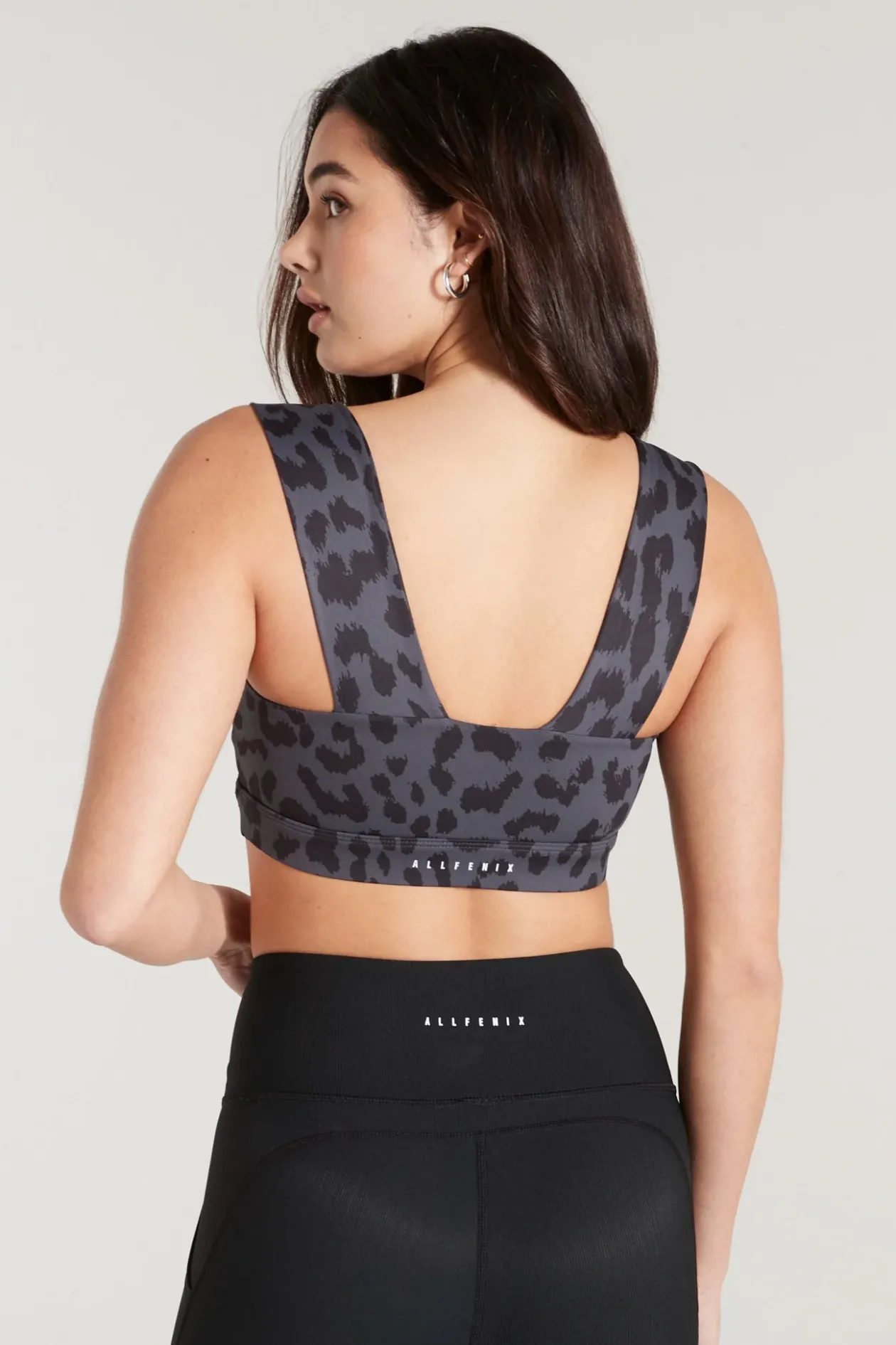 Oversized Cheetah Sports Bra